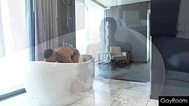 adrian hart uses bbc to massage his throat and booty hole with rimjob 😏