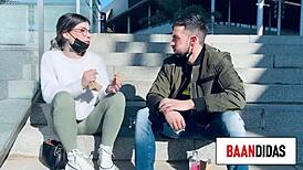 Horny Fan Meets Sexy Teen Girl On Tinder, Licks Her Pussy And Ass Before Fucking Her Hard.