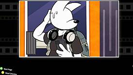 Cathy bangs furry monsters with her big ass