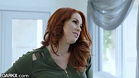 DarkX Curvy Redhead Encounters Boss's BBC on Office Desk