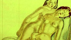 vintage erotic illustration brings retro anime charm to life