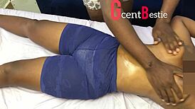 passion flows during an oiled body massage