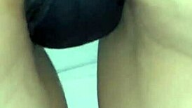 Wife's Intimate Moment With Panties To The Side