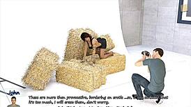 Sexy Brunette Flaunts Her Big Fake Boobs In Big City Pleasures