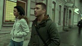 European Teen Receives Cumshot After Shaved Pussy Fuck