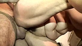 Latina cougar sucks and fucks for cumshot