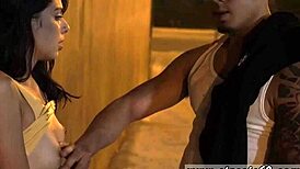 Outdoor fuck with petite tattooed gina valentina, bound and dominated