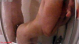 Hidden Cam Catches Airbnb Guests Fucking in Shower Bathroom