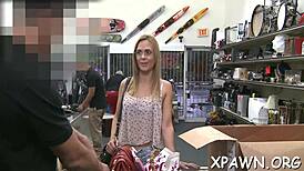 Non-professional's curves get touched before camera