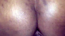 Ebony Teen Feels First Creampie Ecstasy