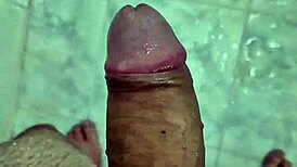 Exotic Brazilian twink plays with his cute young body in the shower