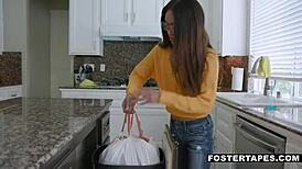 Stepmom and Stepdaughter Team Up on Foster Aria Skye and Misha Mynx