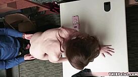 Imagine The Hot, Long-Legged Skinny Shoplifter Chick Getting Roughly Fucked By The Burglar In This Reality Porn Scenario.