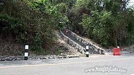 My flashing adventure, walking nude down the street for thrills