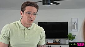 Myra discovers her stepbro's huge hidden cock