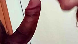 She sucks cock and takes cum in her mouth