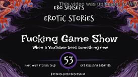Erotic audio game show for women featuring reality amateurs in pov masturbation