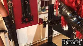 Queen Dominatrix Frida Cage Dominates With BDSM Chastity Cage