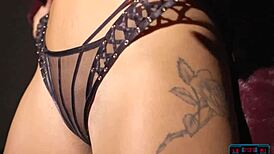 British Big Fake Tits Milf Blonde Ella Silver Strips for Playboy