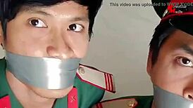 Man, police and soldier tricked into gay sex during casting!