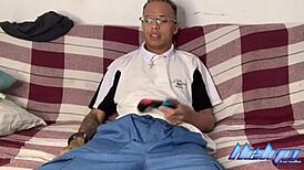 Playing video games makes my sexy ass so horny, I can't resist touching myself.