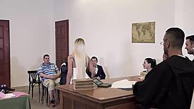 XXX justice judge steamy group DP session order देता है.