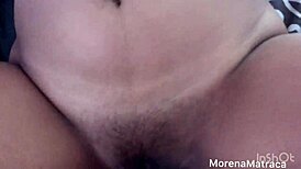 emotional release as this latina's tight pussy bleeds from long-awaited hard fucking