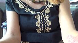 Close-Up of Orgasm During Masturbation with Panties in Pussy