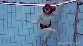 roxalana cheh naked underwater in pool so wet