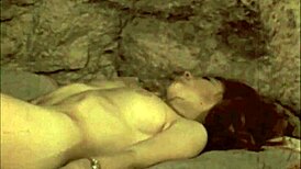 Vintage Halloween Porn with Hairy Pussy in Retro Style