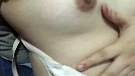 Horny Filipina girlfriend gets wild in the rain outside!