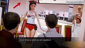 18yo teen strips at job interview in waifu academy