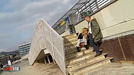 blonde teen dulce chiki peeing and fucking hard outdoors! 😜