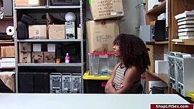 Officer Deals With Female Thief Employee