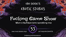Erotic audio game show for women featuring reality amateurs in pov masturbation