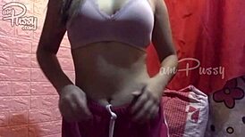 AMATEUR CHICK STRIPS SHOWERS DANCES TOUCHES HERSELF IN SHAVED PUSSY COMPILATION