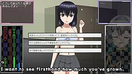 I watch the toyed girl in hentai groping her big tits