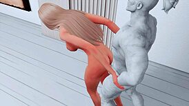 18+ टीन ने स्टैचू को जोरदार चोदा क्या