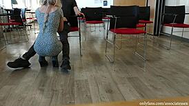 omg! public dick flash, pretty teacher caught me jerking off and helped cum