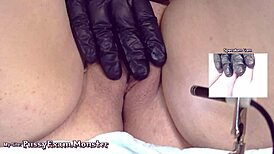i perform a close-up pussy exam with speculum and gloves on webcam, leading to gaping and assfucking