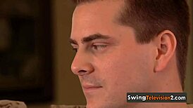 Interviewer Greets American Couples For A Wild Swingers Casting Session