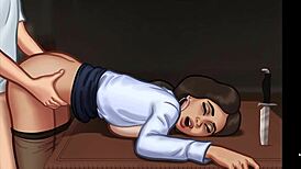 Beautiful Russian Petite Teen Katyusha Bends Over in Office for Huge Cock Creampie