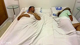 wife woke up to noises and caught her husband banging their girlfriend. real cuckquean drama unfolds!