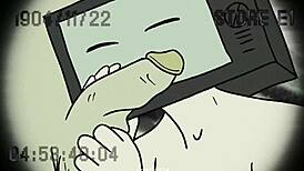 tv woman sucks cameraman's cock while he sucks her pussy in this hentai scene