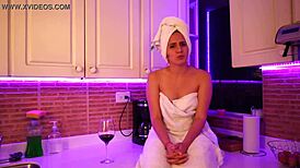 hot babe have an interview and gets horny with doggystyle and blowjob.