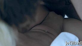 Elegant teen meets hardcore impalement on cock.