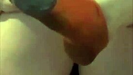 Worship this brunette's sexy fat ass and foot aroma