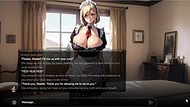 Erotic Story Features Obedient Big Tits Blonde Maid Anya Ai In Sexting Roleplay