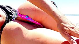 We Almost Got Caught At The Beach With Toys And Squirting!