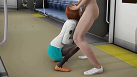 Ochako fucks in metro full video 😈